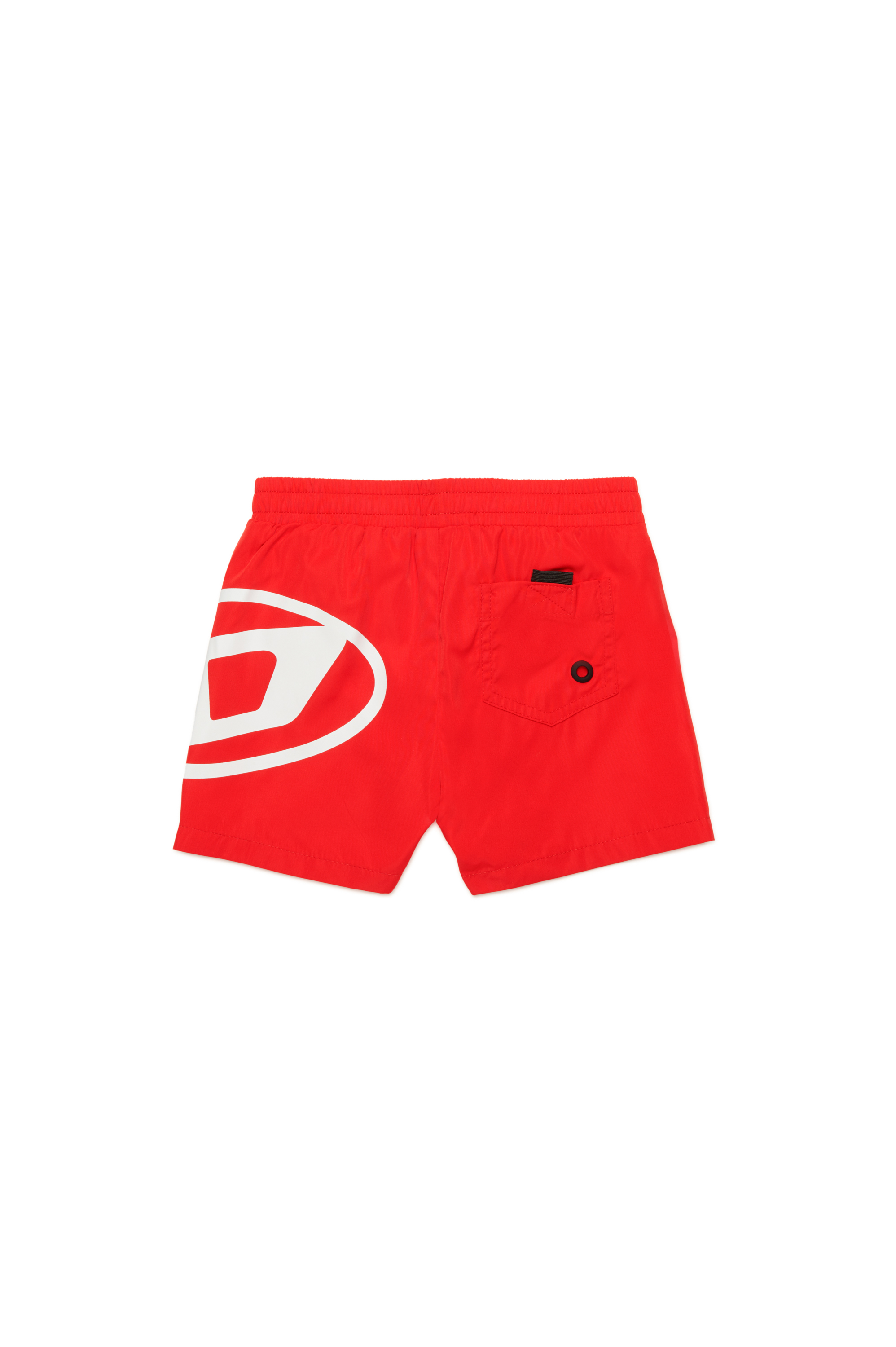 Diesel - MRULB, Male's Swim shorts with Oval D print in レッド - 2
