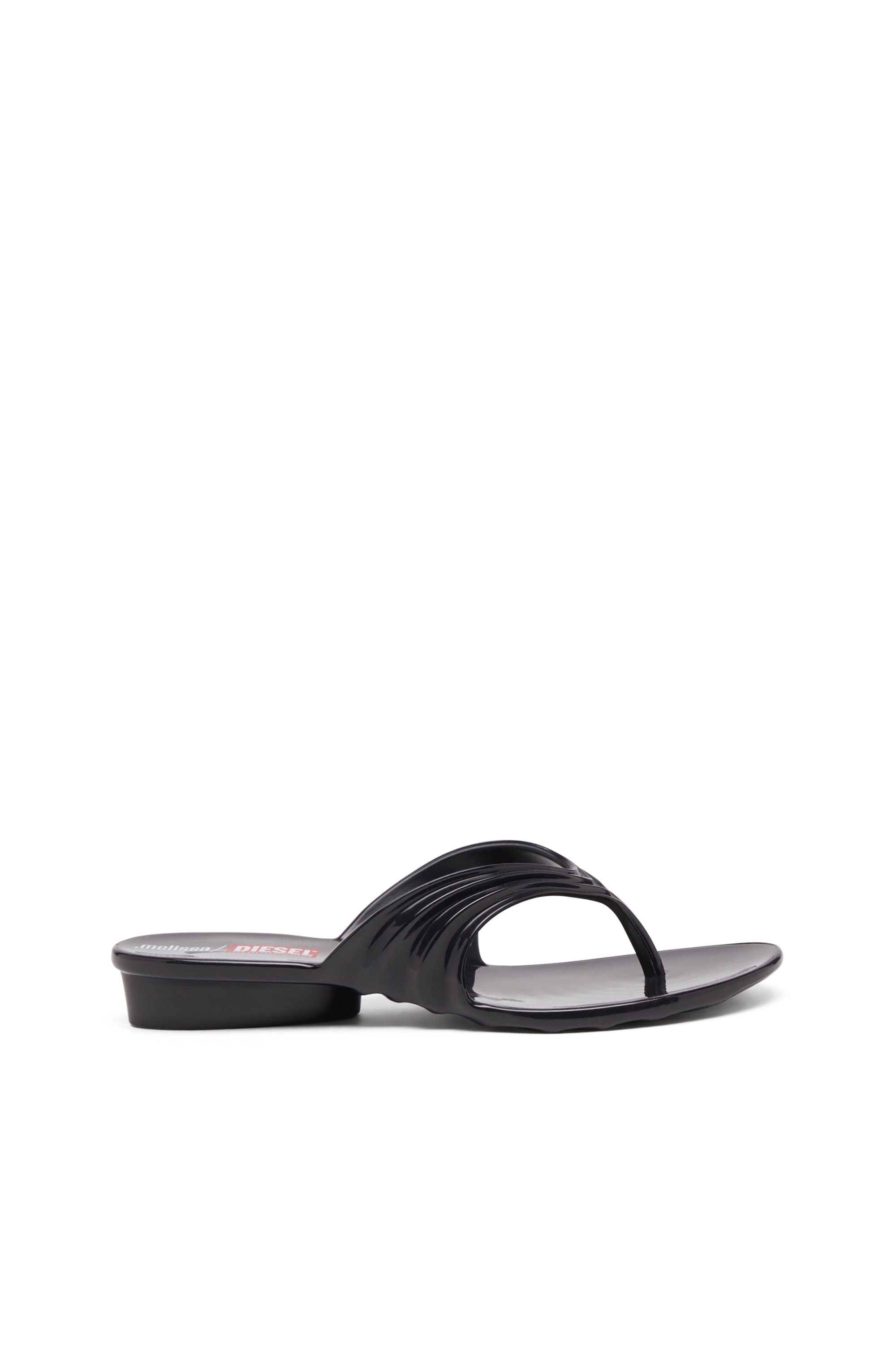 Diesel - MELISSA QUANTUM THONG, Female's Sculptural flip-flops in Melflex® in ブラック - 1
