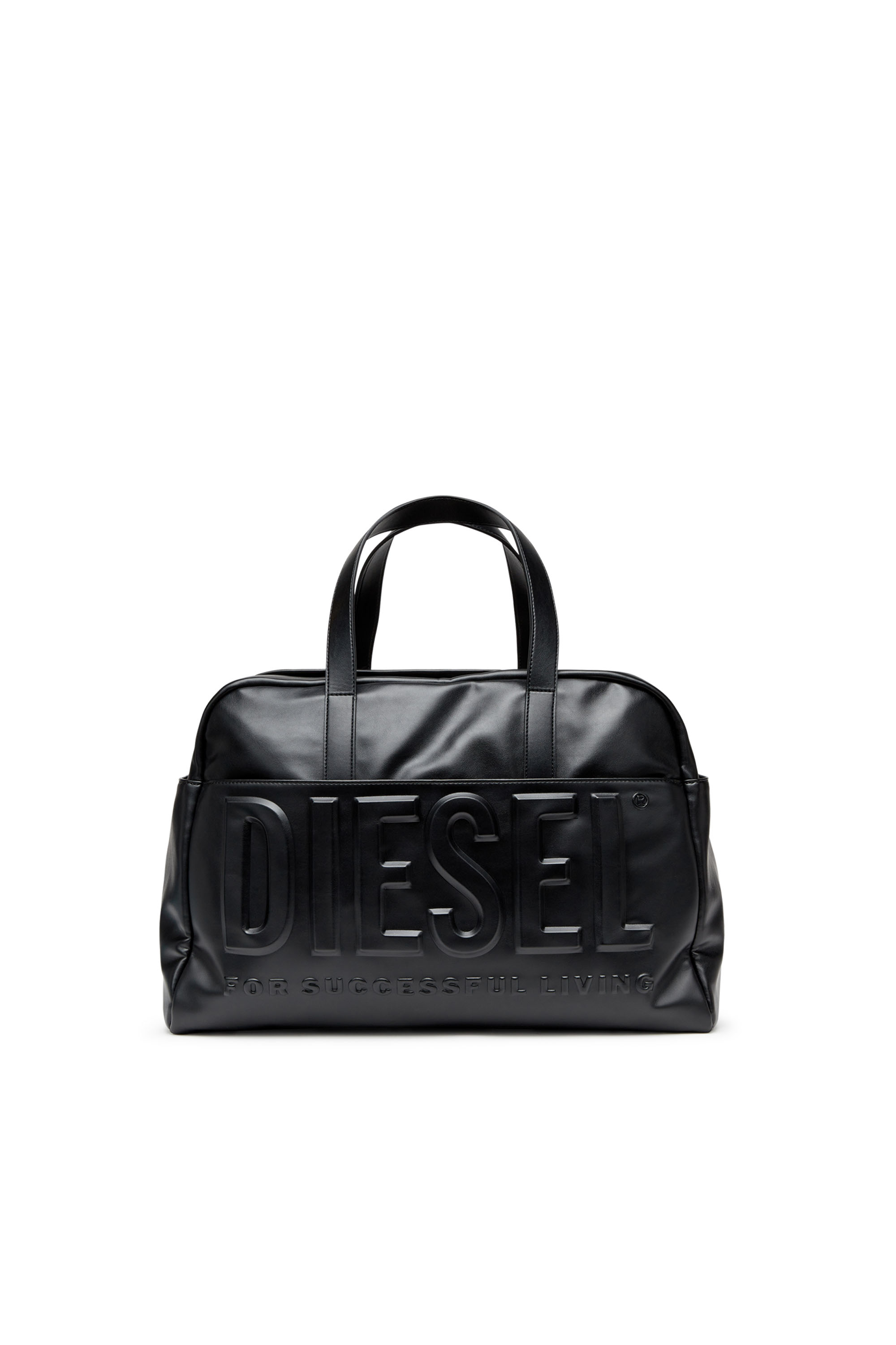 Diesel - DSL 3D DUFFLE L X, Male's Dsl 3D L-Duffle bag with extreme 3D logo in ブラック - 1