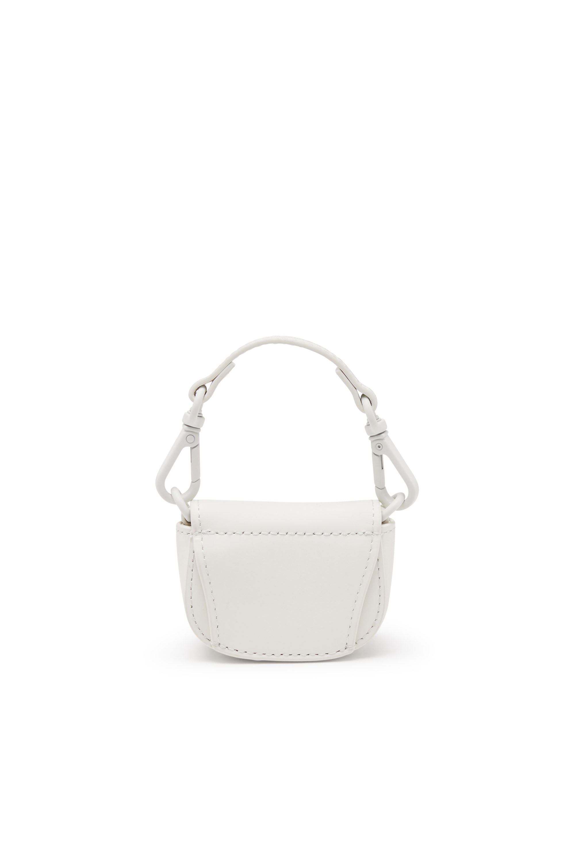 Diesel - 1DR XXS CHAIN, Female's Iconic micro bag charm in matte leather in ホワイト - 2