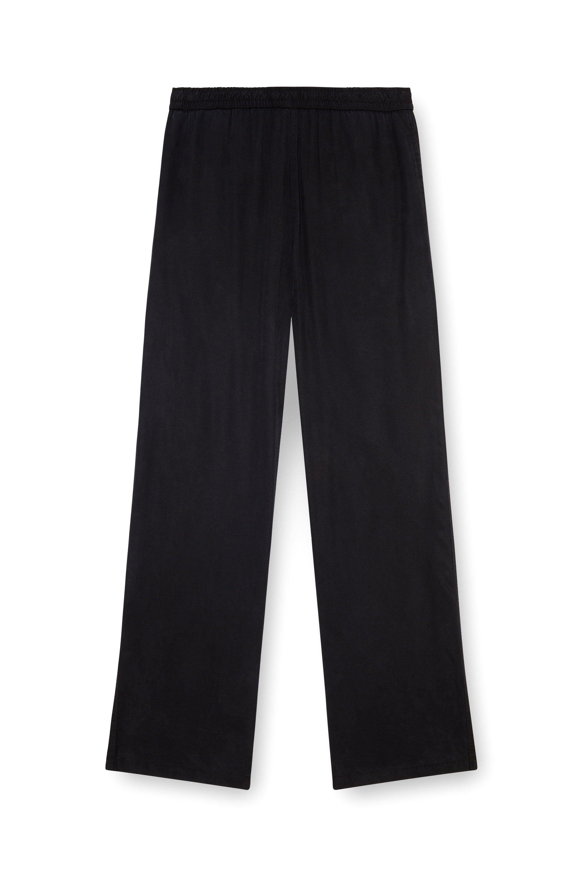 Diesel - P-DREYER-C, Male's Drawstring pants in faded twill in ブラック - 3