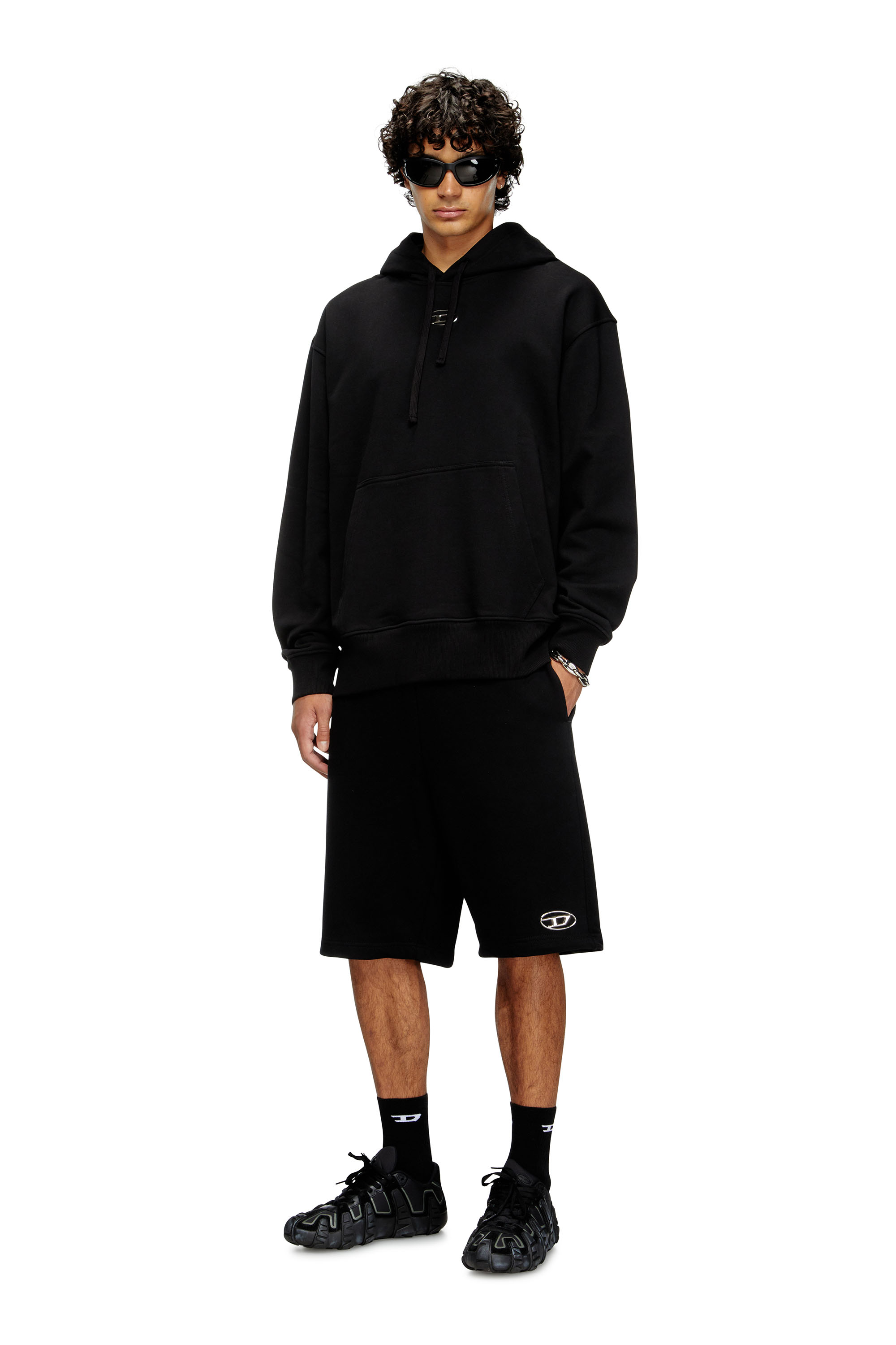 Diesel - P-MARSHY-OD, Male's ショートパンツスウェット in ブラック - 2