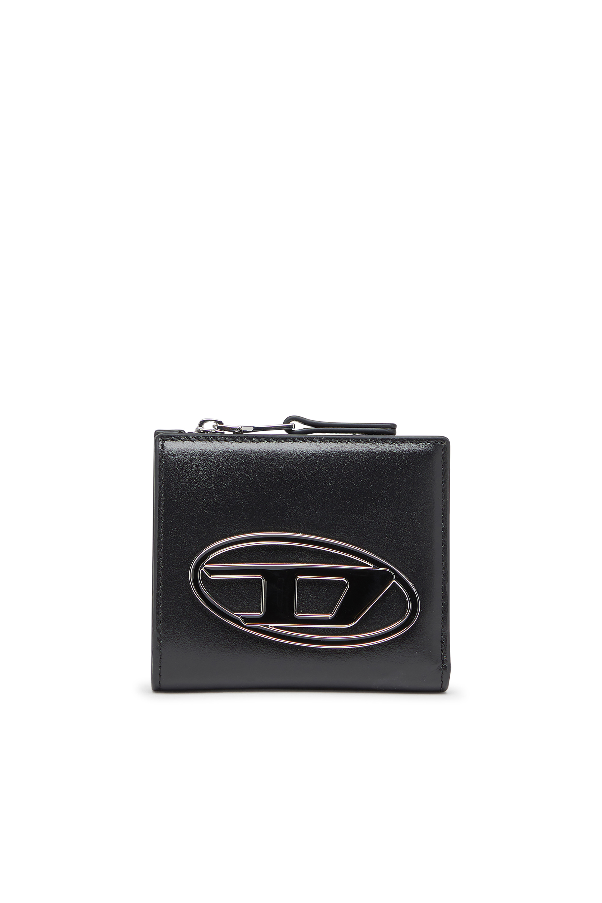 Diesel - 1DR BI FOLD ZIP L, Female's Bi-fold wallet in leather in ブラック - 1