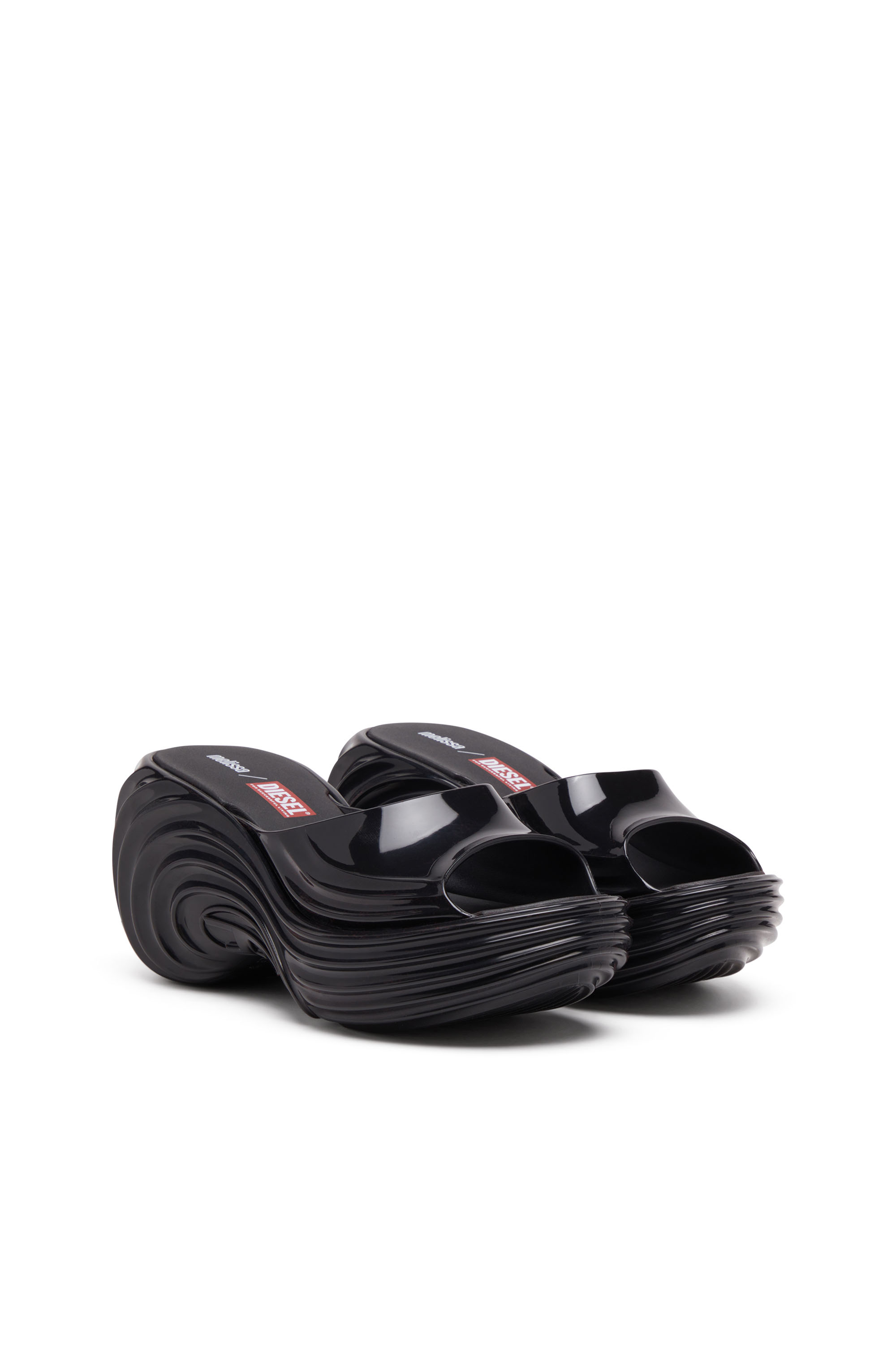 Diesel - MELISSA QUANTUM PLATFORM, Female's Platform mule in Melflex® in ブラック - 2