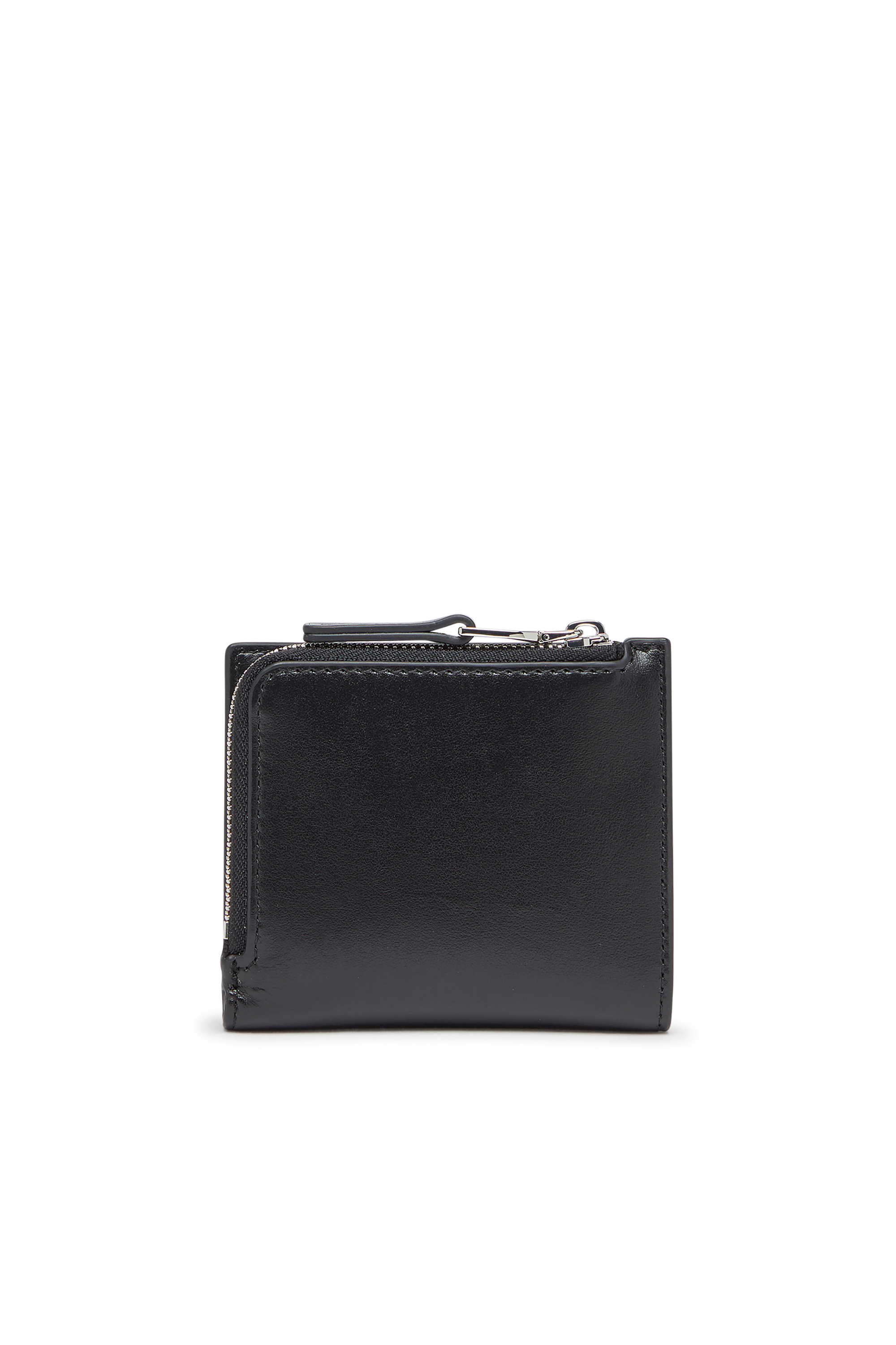 Diesel - 1DR BI FOLD ZIP L, Female's Bi-fold wallet in leather in ブラック - 2